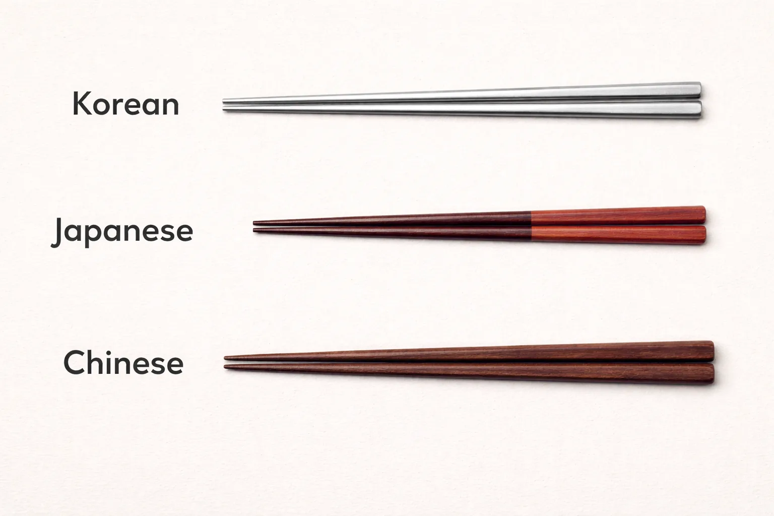 Korean Spoon and Metal Chopsticks