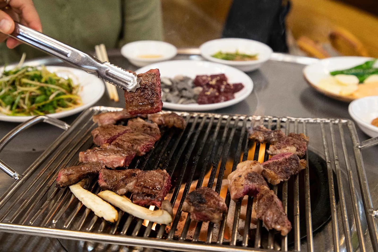 Korean BBQ: Cooking Meat at the Table