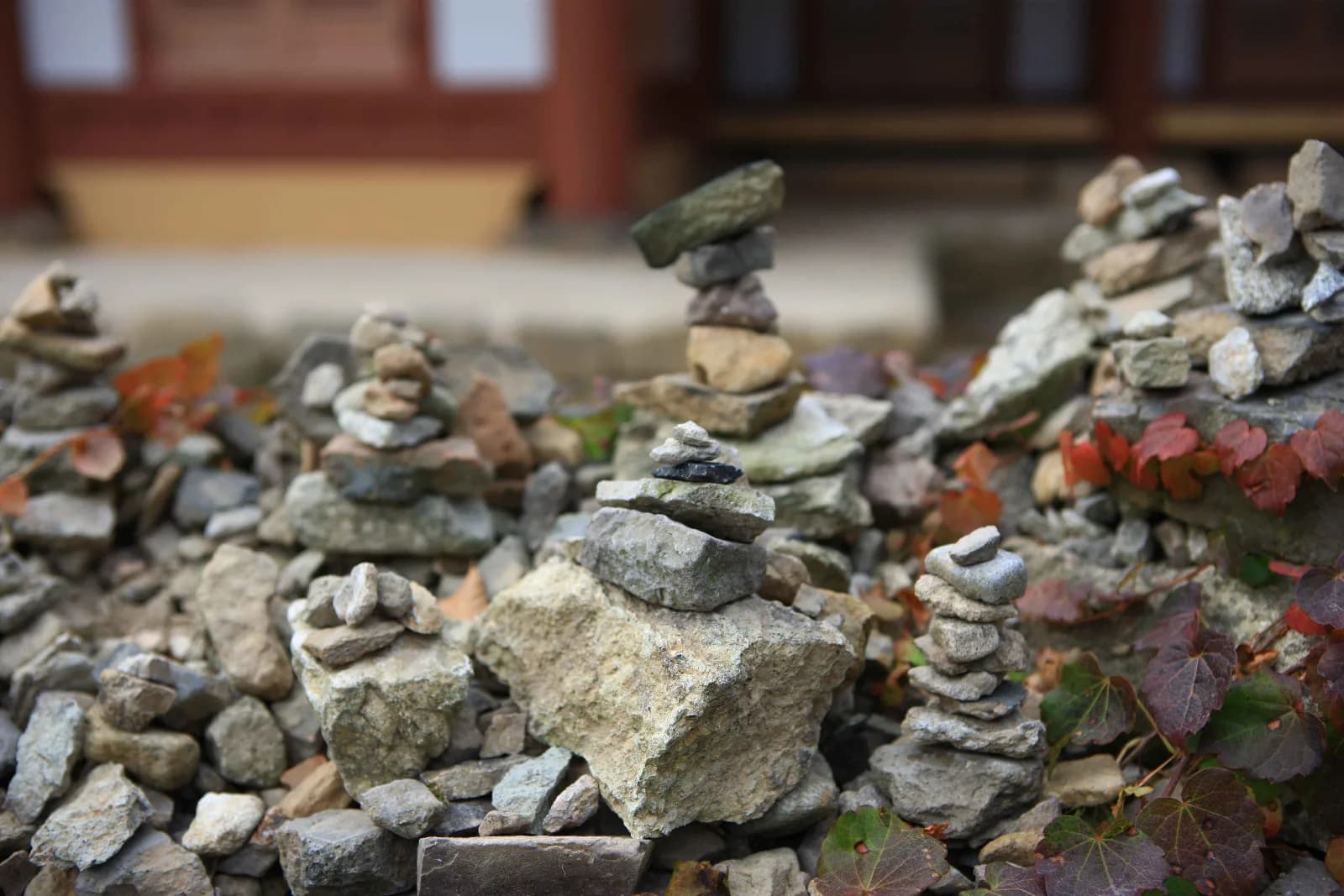 Stacking Stones to Make Wishes in Korea